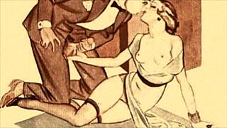 Erotic Vintage Animation with Seductive Charm