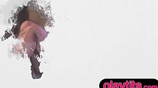 Brunette Teen 18+ Sophie Stuns with Tender Beauty