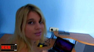 Can This Young Blonde Teen Handle Hard Ass Fucking?