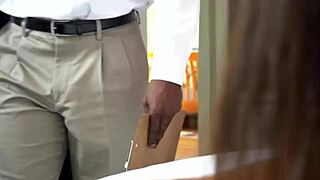 Cougar blows monster cock during home inspection