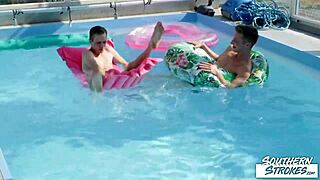 intense bareback fucking between gay twinks tony milak and corey law