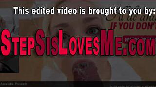 Teen Stepsister Gets Messy Facial After Intense Blowjob in High Definition