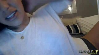 Briana lee masturbates natural tits on webcam