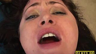 English Slut Gets Choked