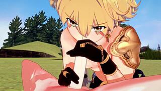 aether sucks venti’s dick and gets fucked hard in genshin impact yaoi cosplay