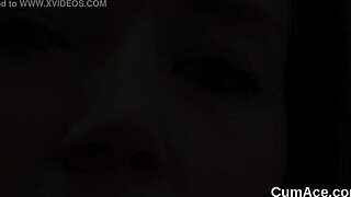 A crazy model gets a facial with cum swapping and bukkake finish