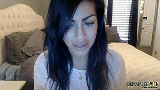Briana lee masturbates natural tits on webcam