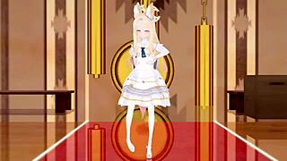 Blue archive seia hentai MMD featuring 3d cartoon characters