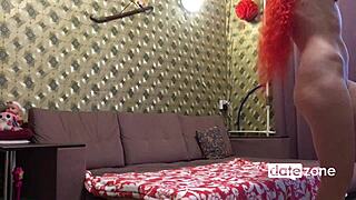 Redhead Amateur Fucking With Small Tits Bent Over