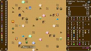 i'm playing goblins strike back, watching heroines get instant fucked in hentai