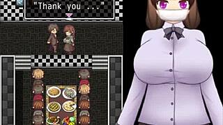 Dosukebe Chat Lady Chisato-chan Bound and Creampied in Game