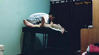 Oiled gay massage leads to cock play in the second part.