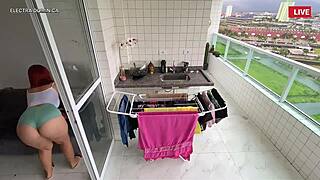 i hired this latina maid she's very attractive look at that ass