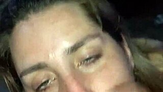 Fat slut blonde gives sloppy deepthroat and ass fuck