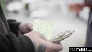 I convinced struggling musician Abigail Mac into a wild FFM threesome with DJ.