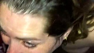 Fat slut blonde gives sloppy deepthroat and ass fuck