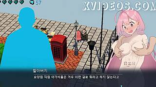 naked female college student hazuka shiina in game