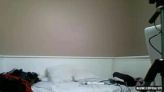 Busty Maxine X Dildo Fucks Her Twat