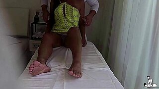 Wife grabs therapist's dick during tantric massage!