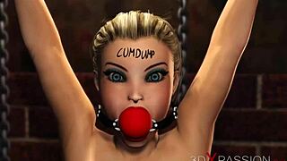 Why is sub-slut gagged while getting fucked by big black cock?