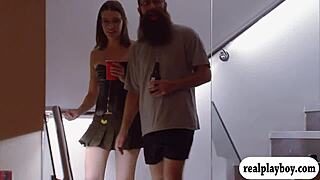 Swingers enjoy blowjob orgy in red room!