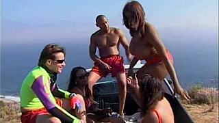 Black Tushy Pink Pussy: Bent Over Blowjob and Facial!