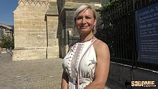 Kim French Blonde Milf Gets Her Ass Fucked Hard by Amateurs