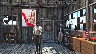 fallout 4 sexy at home in 3d anime porn with cute brunette