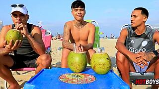 fodendo o safado with my best friend in wild interracial group!