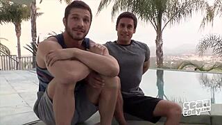 Brandon Titus Performs Bareback Blowjob In Gay Movie