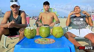 fodendo o safado with my best friend in wild interracial group!