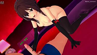 I see Megumin is ready to fuck in her adult bikini