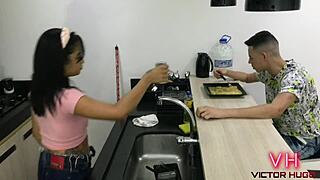 Young Maid Sucking My Hard Cock