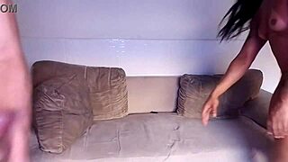 maay delightfully sits on monster cock and cums hard for me