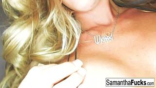 Samantha Teases with Big Tits