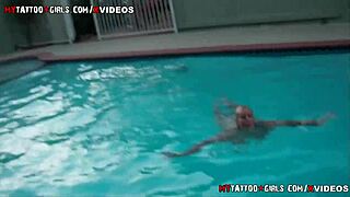 Blackwidow Xxx Pool Time Featuring Blonde With Big Tits Tattoo And Big Ass