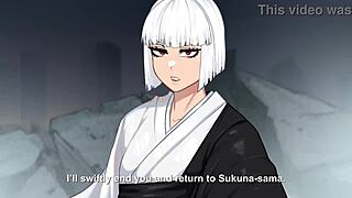 Hakari Vs Uraume In Intense Cartoon Anime Battle With Creampie!