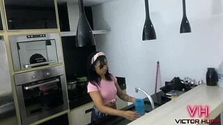 Young Maid Sucking My Hard Cock