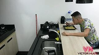 Young Maid Sucking My Hard Cock