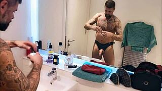Dirty Gets All Horny in Bathroom Shower!