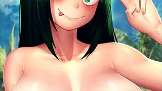 In this compilation Asui Tsuyu from My Hero Academia engages in various adult scenarios from rule 34