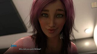 Three girls can't knock John off his feet!