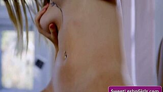 Horny Blonde Lesbian Teens Eat Pussies on Desk