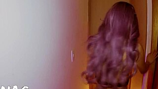 Is Cindy petite riding in the hallway with wet pussy?