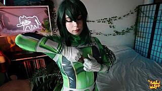 my hero academia asui asks teacher aizawa to fuck her in doggystyle and missionary 😏