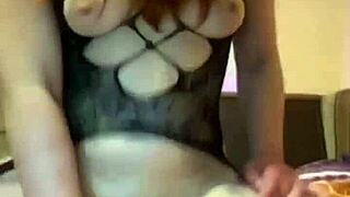 Hot webcam action with a sexy camgirl on top of a big black cock