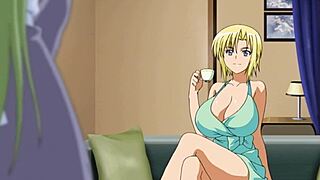 Beautiful vampires with great big boobs in an anime hentai