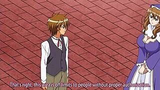 Beautiful vampires with great big boobs in an anime hentai