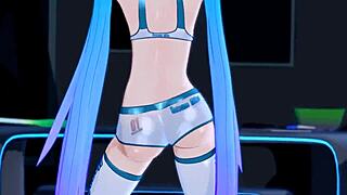 Mantis and Twerk in explicit 3D porn video with no sound