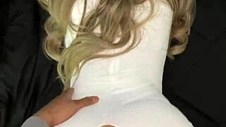 Snowbunny's clothes ripped by BBC, fucked and filled with cum in interracial POV